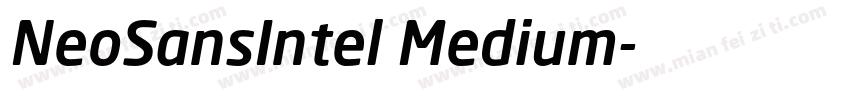 NeoSansIntel Medium字体转换